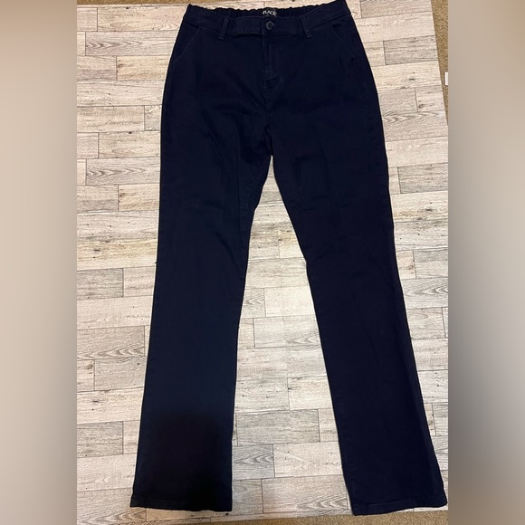 Children's Place Navy Blue School Uniform Dress Pants Girls Size 16 - Picture 1 of 11